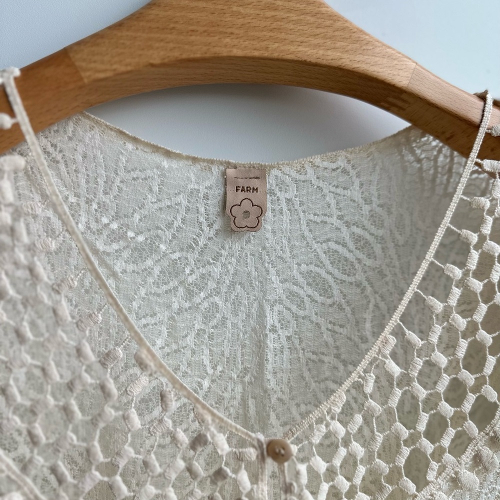 FARM Rio Cream Lace Mini Dress - Picture 5 of 7